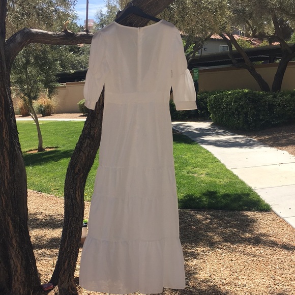 All white lice detail long dress…. - Picture 2 of 11